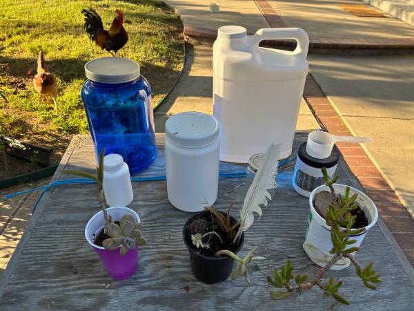 Plastic Containers and canisters.  Free. 1