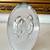 Vintage hand blown clear egg shaped glass paperweight 3.25” 1 thumbnail
