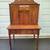 Antique SOLID Walnut French Ladies Desk Removable Top 2 thumbnail