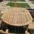 Solid Teak Patio Set-6 Chairs + 95'' Table w/ Butteryfly Leaf 14 thumbnail