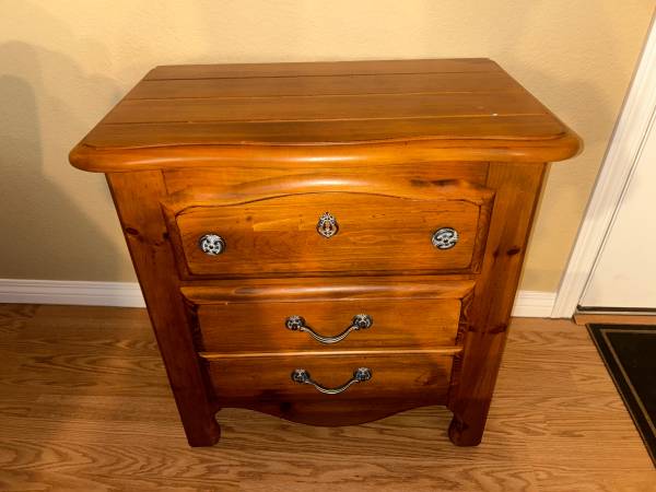 End Table with Three Drawers 1