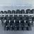 New 5-50 Rubber Hex Dumbbell Set With Three Tier Rack 5 thumbnail