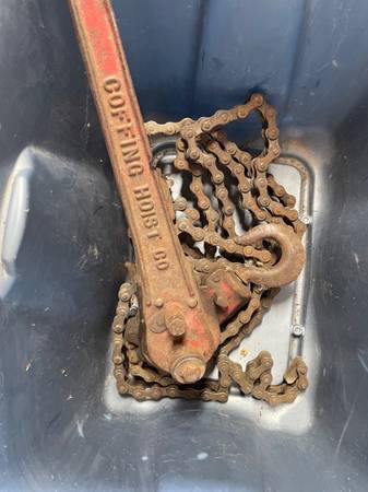 VINTAGE COFFING TWO CHAIN HOIST 1