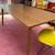 72" DINING TABLE & 60" MODERN WRITING DESK - BOTH HEAVY, SOLID WOOD 8 thumbnail
