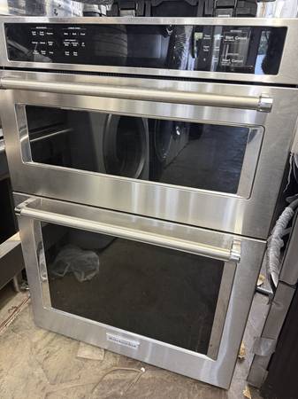Kitchen aid microwave/oven stainless steel  30"w 1