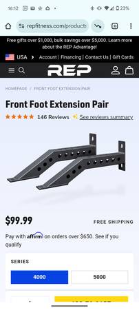Rep Fitness Power Rack Uprights and Stabilizers - $10063471351768961121