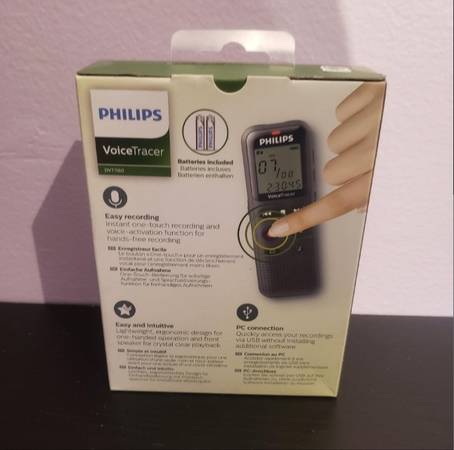 Philips Voice Tracer Audio Recorder 1160 BRAND NEW 1