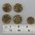 Vintage Button Lot of 45 Buttons Metal w/Mirror Back, Wood/Cast/Abalon 4 thumbnail