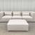 Modern contemporary Grey Fabric Modular sectional sofa set - brand new 12 thumbnail