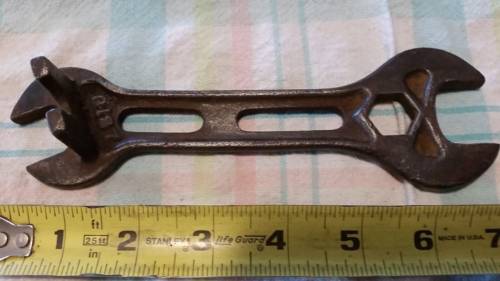 Antique International Harvester McCormick Deering open end wrench 1