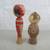 Japanese Pair Of Kokeshi Vintage Wooden Hand Crafted Dolls Signed 5 thumbnail