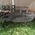 Wrought Iron Metal Black Outdoor Patio Table 4' Long 29" tall 1 thumbnail