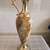 Vintage Onxy Marble Vase w/Brass Handle on Pedestal 1 thumbnail