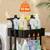 NEW 3-Tier Metal Mesh Rolling Utility Cart Lock Wheels Handle BLACK 7 thumbnail