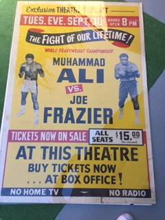 RARE!  Large Original 1975 Poster, ALI vs. Frazier 3 Fight in Manilla. 1