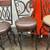 CHAIR,BAR HEIGHT, WOOD / METAL BACK, REAL LEATHER SEAT, SWIVEL, NEW 24 thumbnail