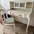 Painted Light Grey French Provincial Writing Desk and Chair 2 thumbnail