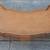 French Provincial Kidney-Shaped Leather-Top Cherry-Wood Coffee Table 9 thumbnail