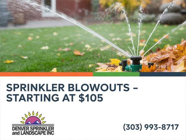 💦Irrigation Sprinkler Blowout Service - Winterize Your Sprinkler Syst 1