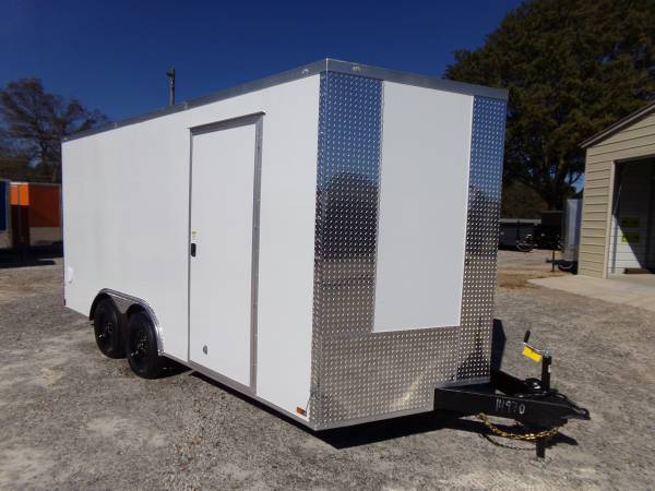 8.5 X 16 ENCLOSED TRAILER POLYCORE  7' TALL  2026 1