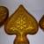 VINTAGE - Tiara Amber Glass Set of 4 (Heart,Diamon,Spade,Club) 2 thumbnail