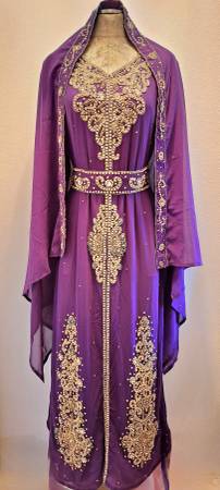 Hand Embroidered Moroccan Caftan (Retails for $300.00) 1