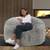 LOUNGE & CO gray ottoman/ lounge chair, game chair 1 thumbnail