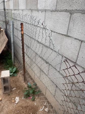 Free metal/ fence / empty refrigerant bottles 1