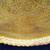 34" LARGE ROUND DECORATIVE BRASS SERVING PLATTER TABLETOP 8 thumbnail