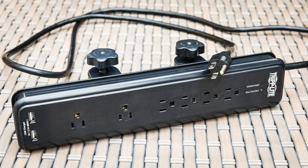 clamp-mount surge protector. 1
