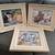 3 SUSAN RIOS PAINTINGS ON CANVAS REFLECTIONS LINE SIGNED & FRAMED 1 thumbnail