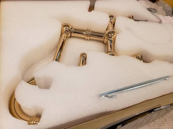 Perrin & Rowe Edwardian Era Lever Handle Bridge Kitchen Faucet 1