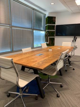 Conference table reclaimed fir 1