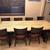 IKEA Skogsta Table & 8 Restaurant Supply Dining Chairs 1 thumbnail