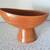 McCoy Art Pottery Pedestal Planter tangerine mid century 1 thumbnail