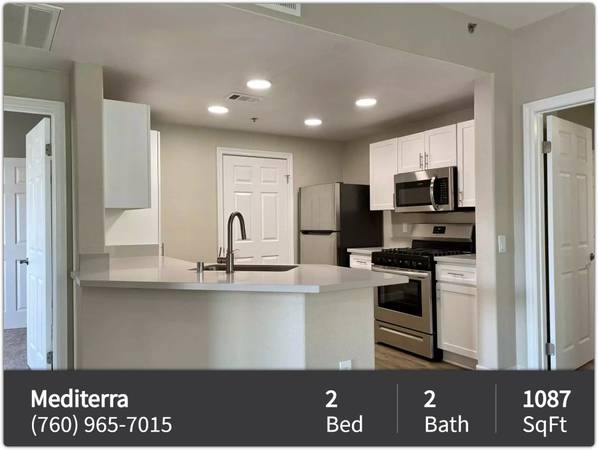 $2,445 / 2hab - 1087ft2 - ¡Mira estas vistas! Te encantará esta ubicación y este apartamento de 2 hab y 2 ba! (La Quinta)63668337330051120