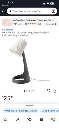 used ikea desk lamp 1