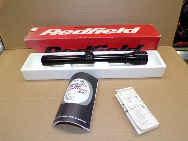 Vintage Redfield Scout 2X Rifle Scope W/ EXTENDED EYE RELIEF 1965-1971 1