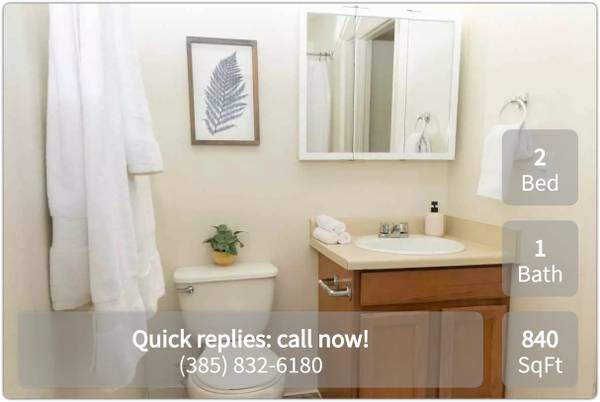 $1,354 / 2br - 840ft2 - Ready to make a move? Our 2 BR, 840 Sq Ft is calling. (West Valley)63674293795971122