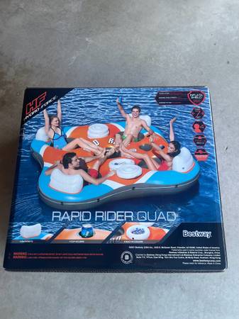 Brand New- Hydro-Force Rapid Rider Quadruple River Tube 1
