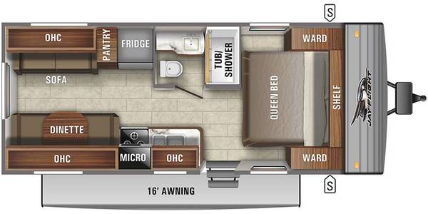 2021 Jayco Jay Flight 21' Travel Trailer - NO SLIDE, SLEEPS 5!! - $21,911 (LIKE NEW - WALKAROUND QUEEN BED)63470800244099121