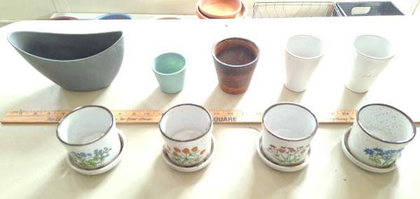 Various  ceramic pots for gardening, make offer, Prices vary 1