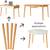 28 Inch Wooden Table Legs Mid Century Modern Wood Desk Legs, Set of 4 9 thumbnail
