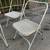 Mid Century Modern 4 folding Chairs w/ card table by Airlite Aluminum 7 thumbnail