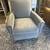 Restoration Hardware Petite Gray Velvet Nailhead Trim Club Chair 26.5W 1 thumbnail