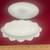 VtgFENTON WHITE MILK GLASS HOBNAIL OVAL/SCALLOPED COVERED BUTTER DISH 7 thumbnail