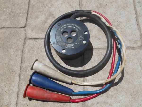 "Knopp" brand electrical phase sequence indicator 1