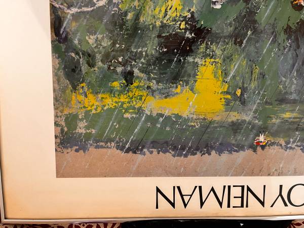 Leroy Neiman 1973 "Arnie In The Rain" Golf Hammer(1978) 1