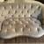 Gorgeous Luxury Grey Velvet Tufted Love Seat 2 thumbnail