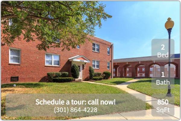 $1,850 / 2br - 850ft2 - Beautiful 2 Bed / 1 Bath Layout, Tons of Light. Call for a Tour! (Mount Rainier - W Hyattsville Metro)63916757999874122